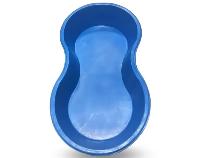 Caixa Piscina Feijão 100 Litros Azul Polietileno Sem Tampa Afort